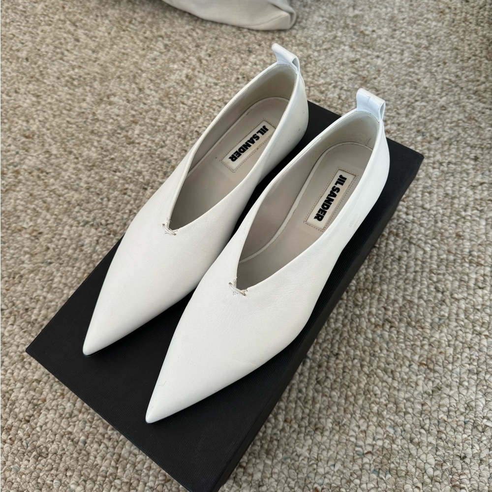 Brand New Jil Sander Leather Ballet Flats Size 36